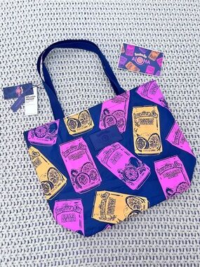 Aloha Collection x HAWAIIAN SUN• Summertime POG On Navy Reversible Tote Spc Ed